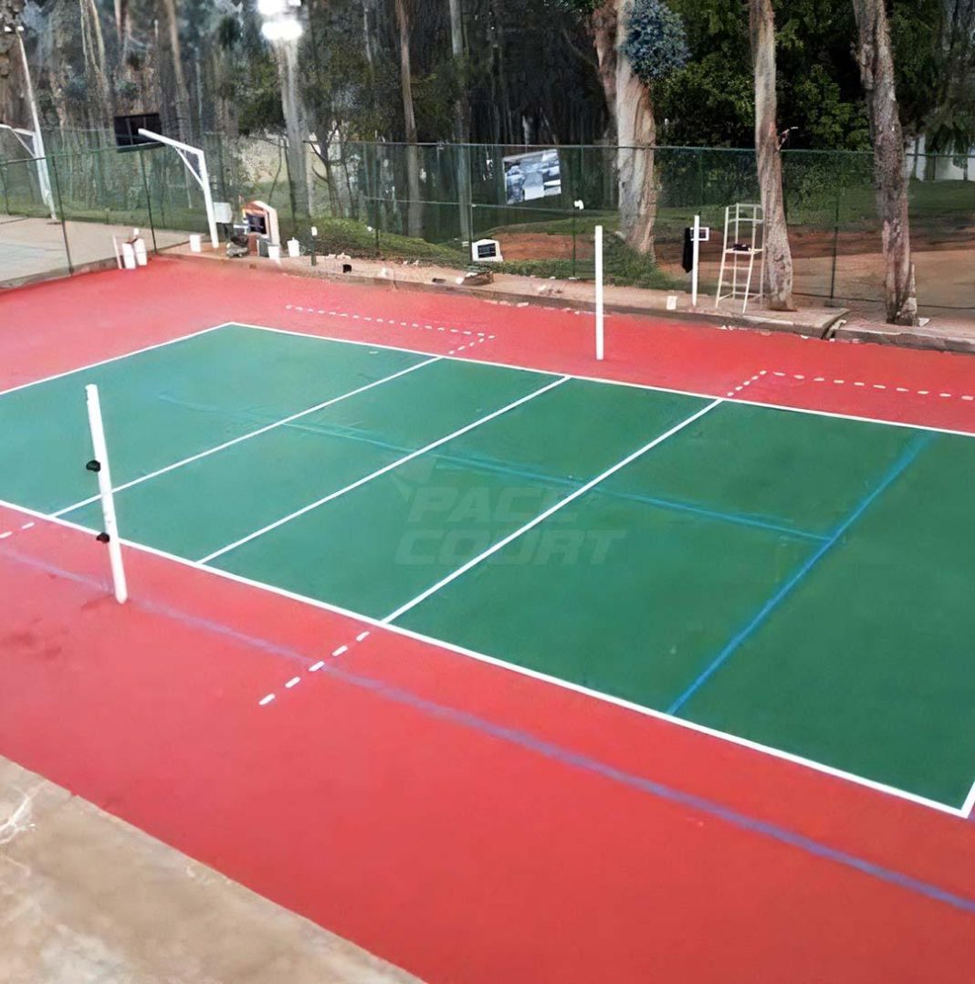 Volleyball court construction